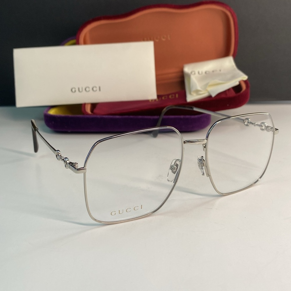 New Authentic GG0952o Gucci Glasses 'Silver Black' GG0952O-003